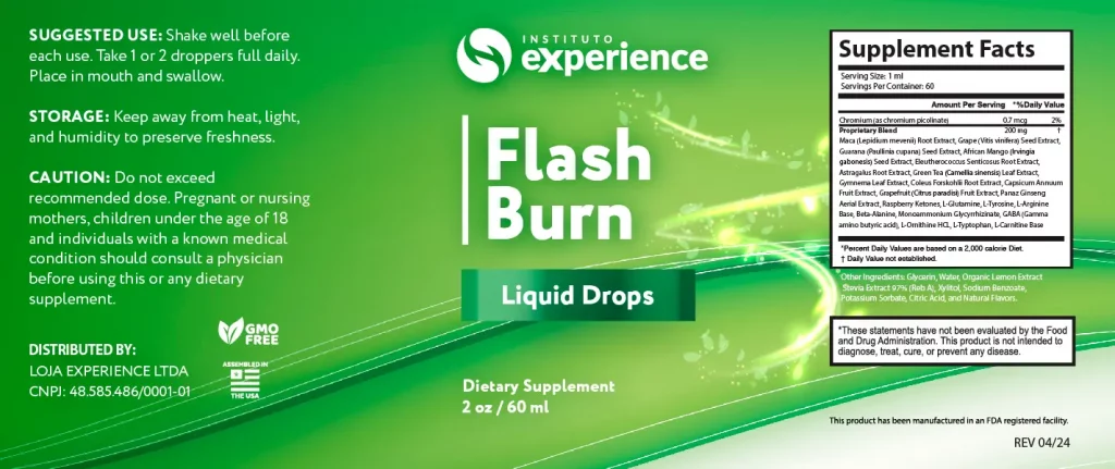 Flash Burn Label